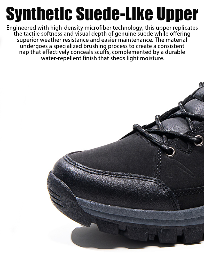 (⏰Limited Time Sale 70% OFF) Men's Orthopedic Hiking Boots - Safe and Comfortable Work Boots - Waterproof, Slip-resistant, Impact-resistant, and Puncture-resistant - Wide Toe