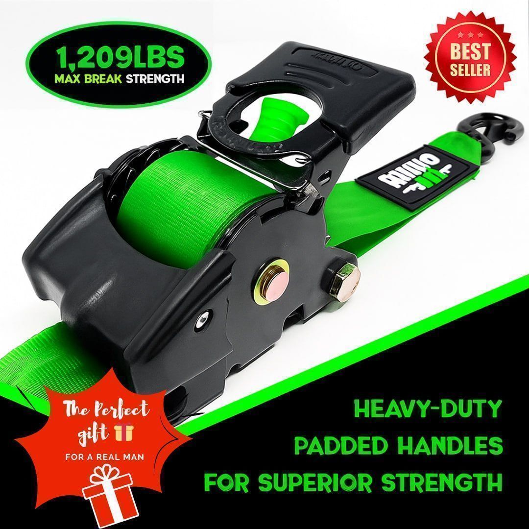 🎁 Limited Time – Upgraded 2025 Retractable Ratchet Strap (Perfect Gift for Men💙)